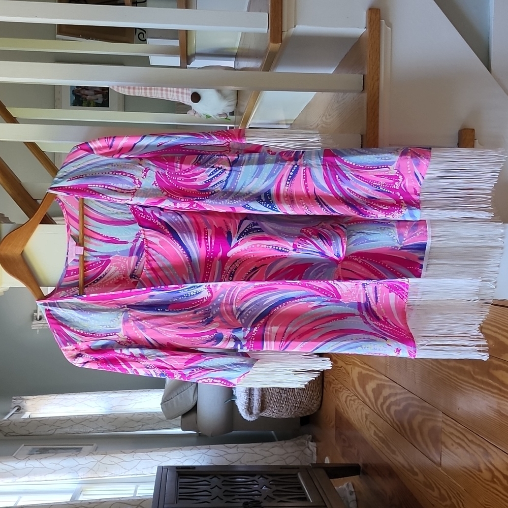 Lilly Pulitzer Graycee Silk Top Magenta Oh My Guava- Size XXS and Size XS